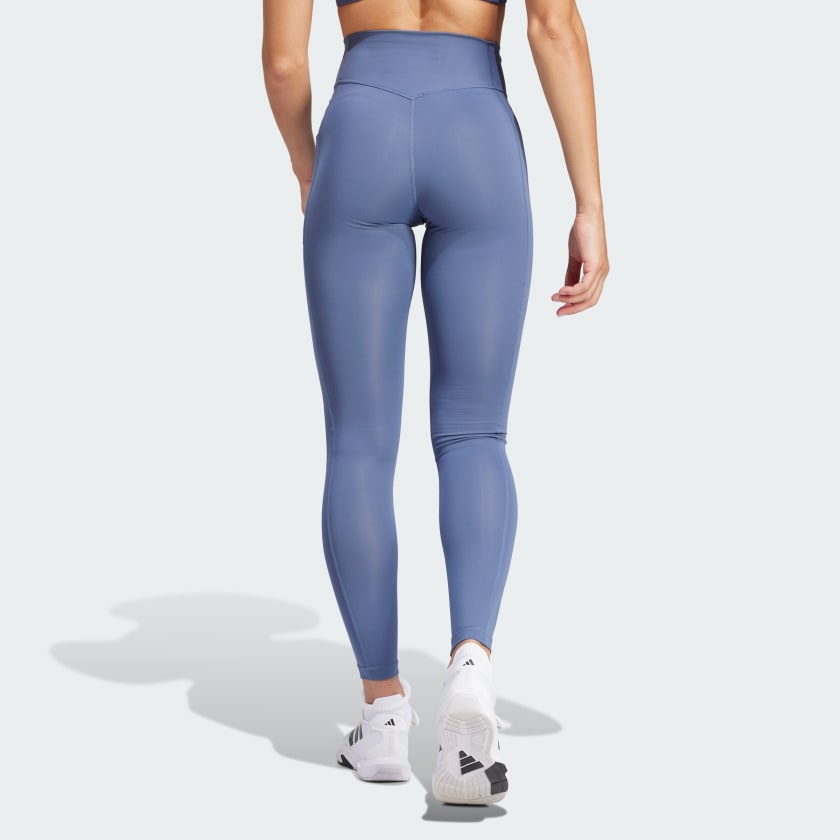 ADIDAS WOMEN S OPTIME FULL LENGTH BLUE TIGHTS INSPORT