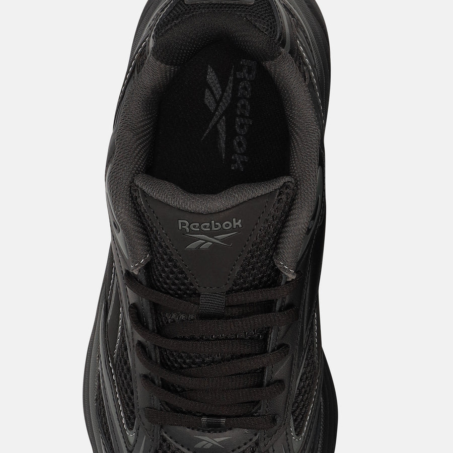 REEBOK MEN'S BELWAVE BLACK/GREY SNEAKER SHOES