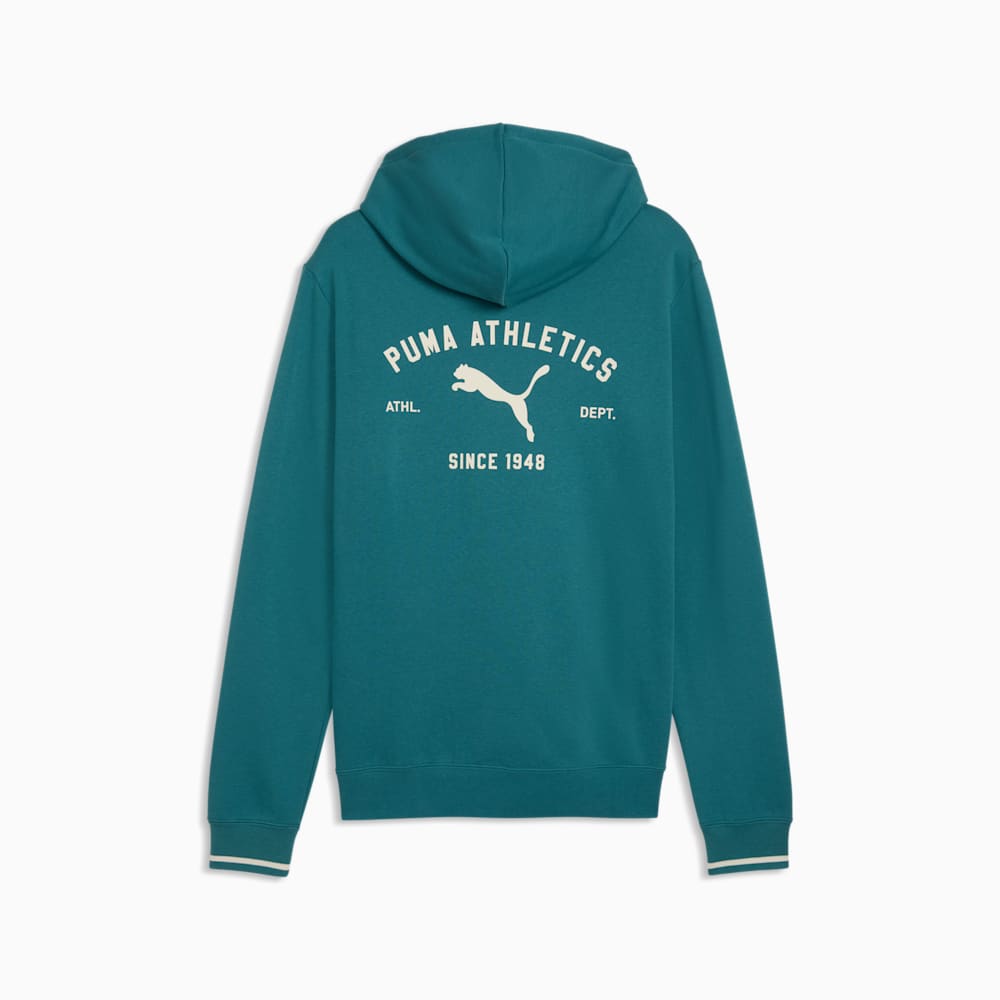 Puma Men's Class Graphic Fleece Emerald Hoodie