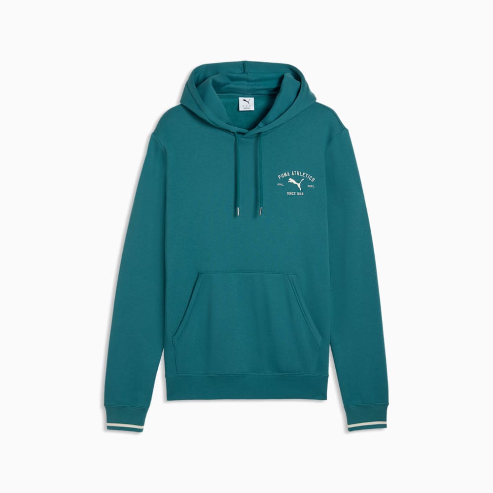 Puma Men's Class Graphic Fleece Emerald Hoodie