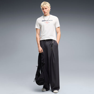 PUMA MEN'S CLASS GRAPHIC WHITE HEATHER TEE