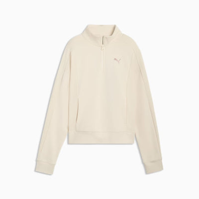 Puma Women's Class Relaxed Alpine Snow Alpine Snow Quarter Zip