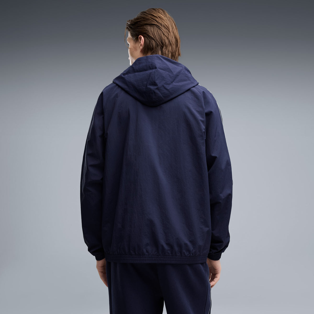 PUMA MEN'S CLASS RELAXED PINNACLE HALF-ZIP NAVY HOODIE