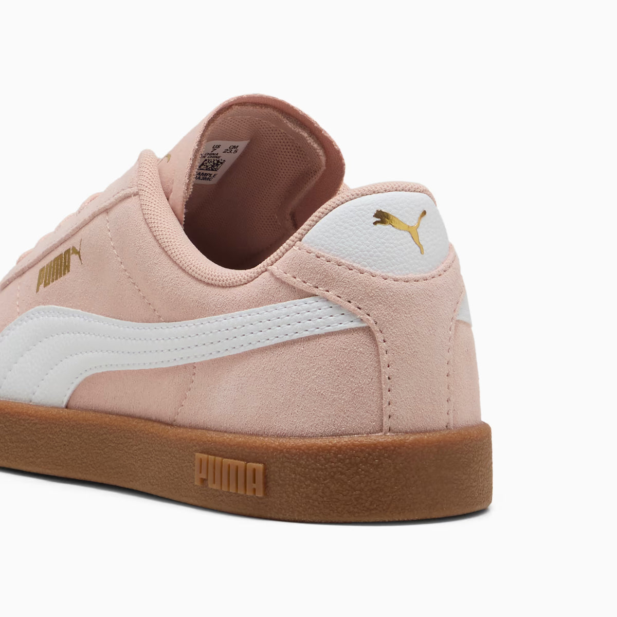 PUMA WOMEN'S CLUB II ROSE QUARTZ/WHITE SNEAKER SHOES