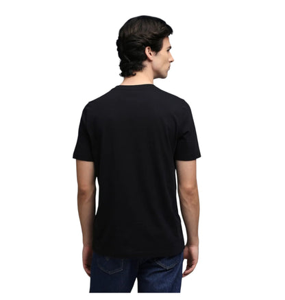 Puma Men's Essentials 2 Colour Logo Black Tee