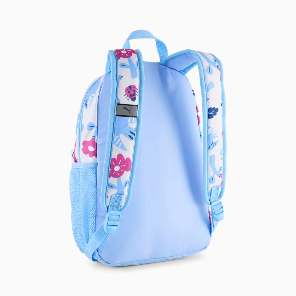 PUMA PHASE SMALL 13L FORESTER ALL-OVER PRINT IVORY/BLUE BACKPACK