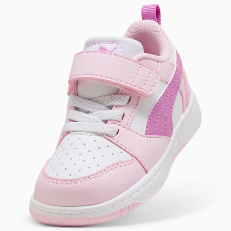 Puma Kid's Rebound Pink/Mauve Sneaker Shoes