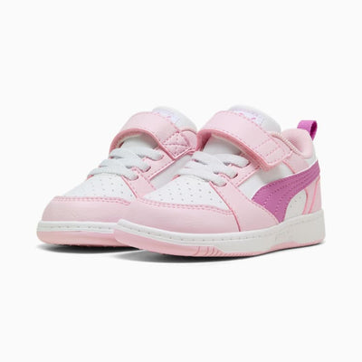 Puma Kid's Rebound Pink/Mauve Sneaker Shoes