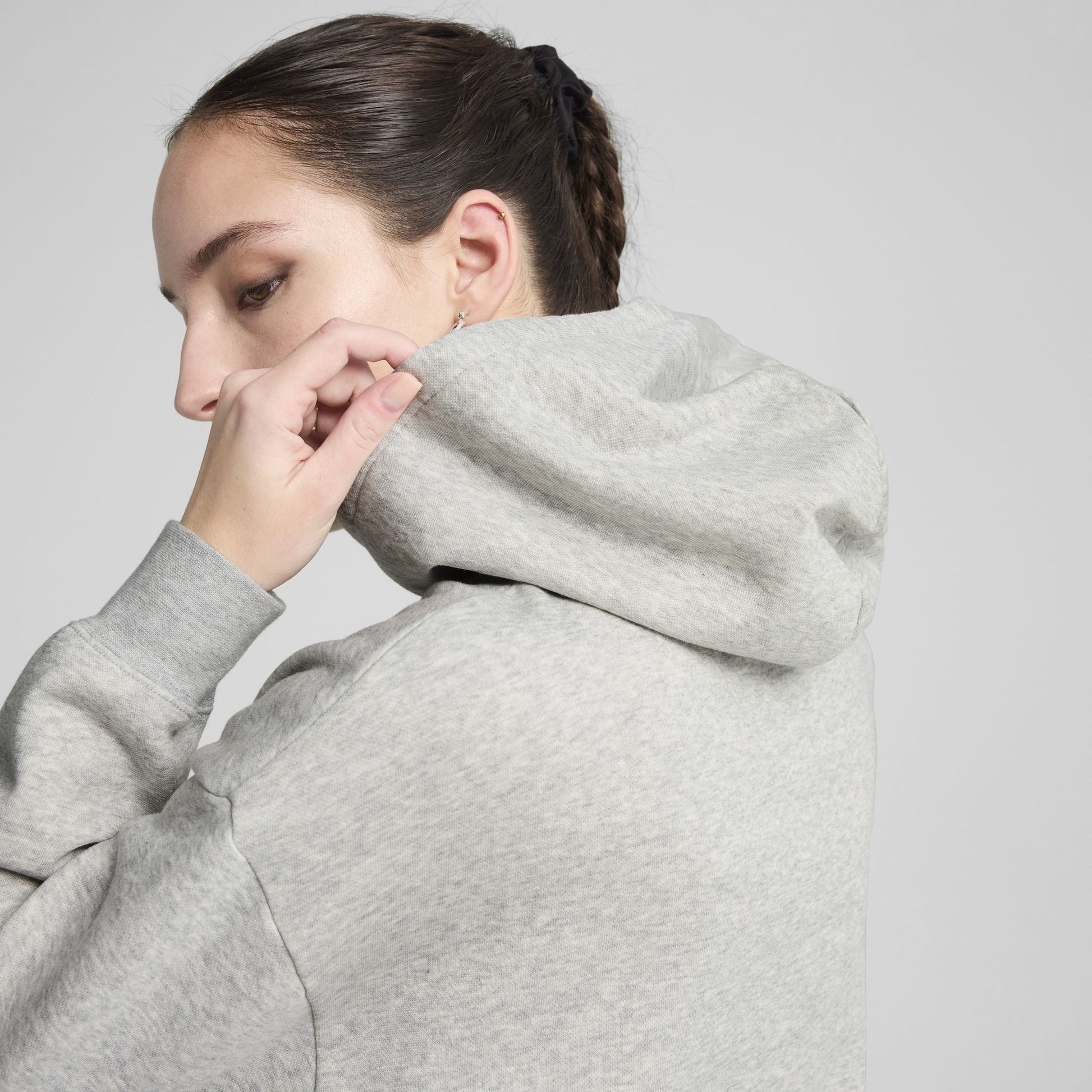 Puma  Women's Essentials Relaxed Grey Hood