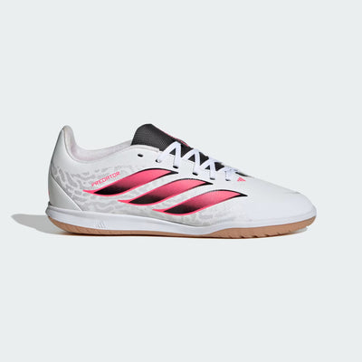 ADIDAS KID'S PREDATOR CLUB SALA INDOOR WHITE/BLACK/PINK FOOTBALL BOOTS