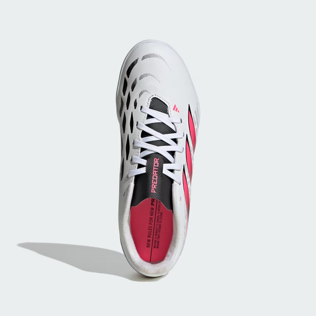 ADIDAS KID'S PREDATOR CLUB SALA INDOOR WHITE/BLACK/PINK FOOTBALL BOOTS