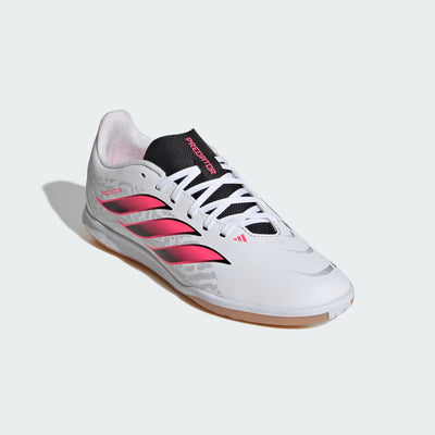 ADIDAS KID'S PREDATOR CLUB SALA INDOOR WHITE/BLACK/PINK FOOTBALL BOOTS