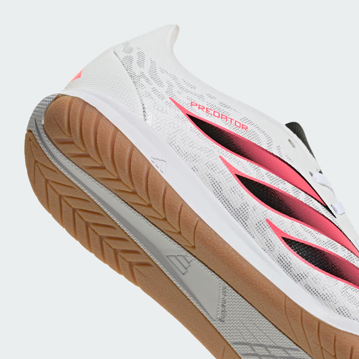 ADIDAS KID'S PREDATOR CLUB SALA INDOOR WHITE/BLACK/PINK FOOTBALL BOOTS