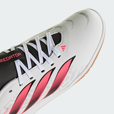ADIDAS KID'S PREDATOR CLUB SALA INDOOR WHITE/BLACK/PINK FOOTBALL BOOTS