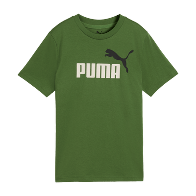 PUMA KID'S ESSENTIALS 2 COLOUR NO. 1 LOGO GREEN TEE