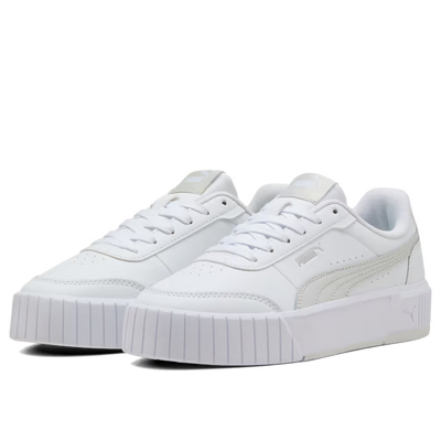 Puma Women's Carina Mia White/Silver Sneaker Shoes