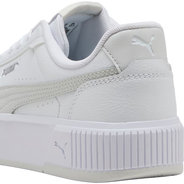 Puma Women's Carina Mia White/Silver Sneaker Shoes