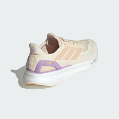 Adidas Women's Pureboost 5 Beige/White Running Shoes