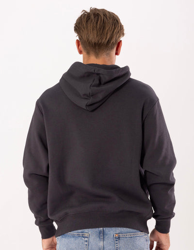 RUSSELL MEN'S R LOGO CHARCOAL HOODIE