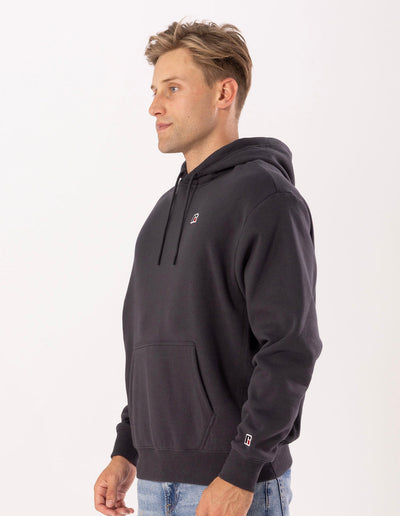 RUSSELL MEN'S R LOGO CHARCOAL HOODIE