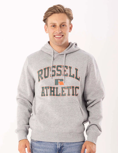 Russell Men's Eagle Arch 2tone Grey Hoodie