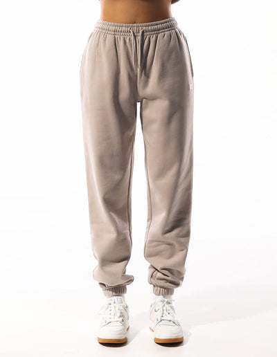 RUSSELL ATHLETIC WOMEN'S R LOGO BEIGE TRACKPANTS
