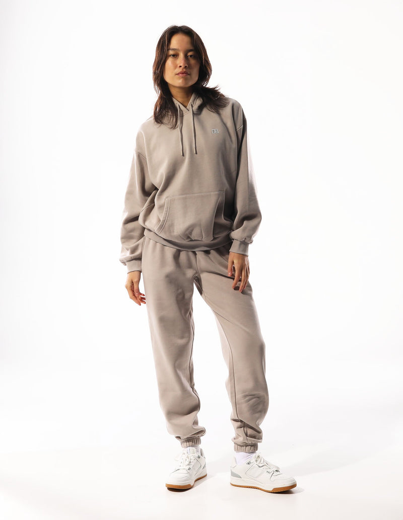 RUSSELL ATHLETIC WOMEN'S R LOGO BEIGE TRACKPANTS