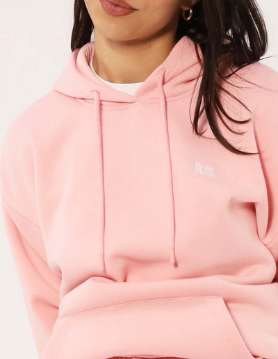 RUSSELL ATHLETIC WOMEN'S R LOGO PINK HOODIE