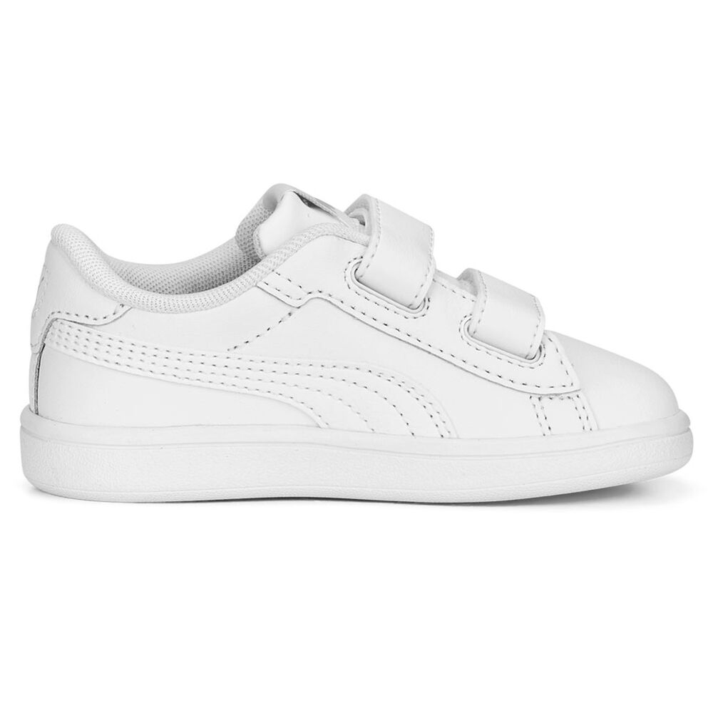 PUMA KID'S SMASH 3.0 TRIPLE WHITE SNEAKER SHOES