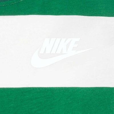 Nike Kid's Green/White Striped Tee