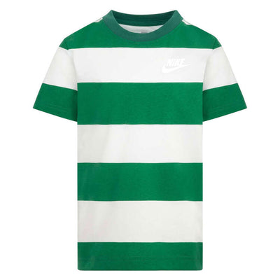 Nike Kid's Green/White Striped Tee