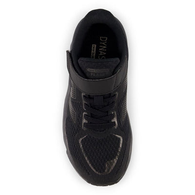 NEW BALANCE KID'S HOOK N' LOOP FLASH V7 TRIPLE BLACK RUNNING SHOES