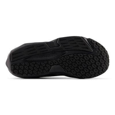 NEW BALANCE KID'S HOOK N' LOOP FLASH V7 TRIPLE BLACK RUNNING SHOES