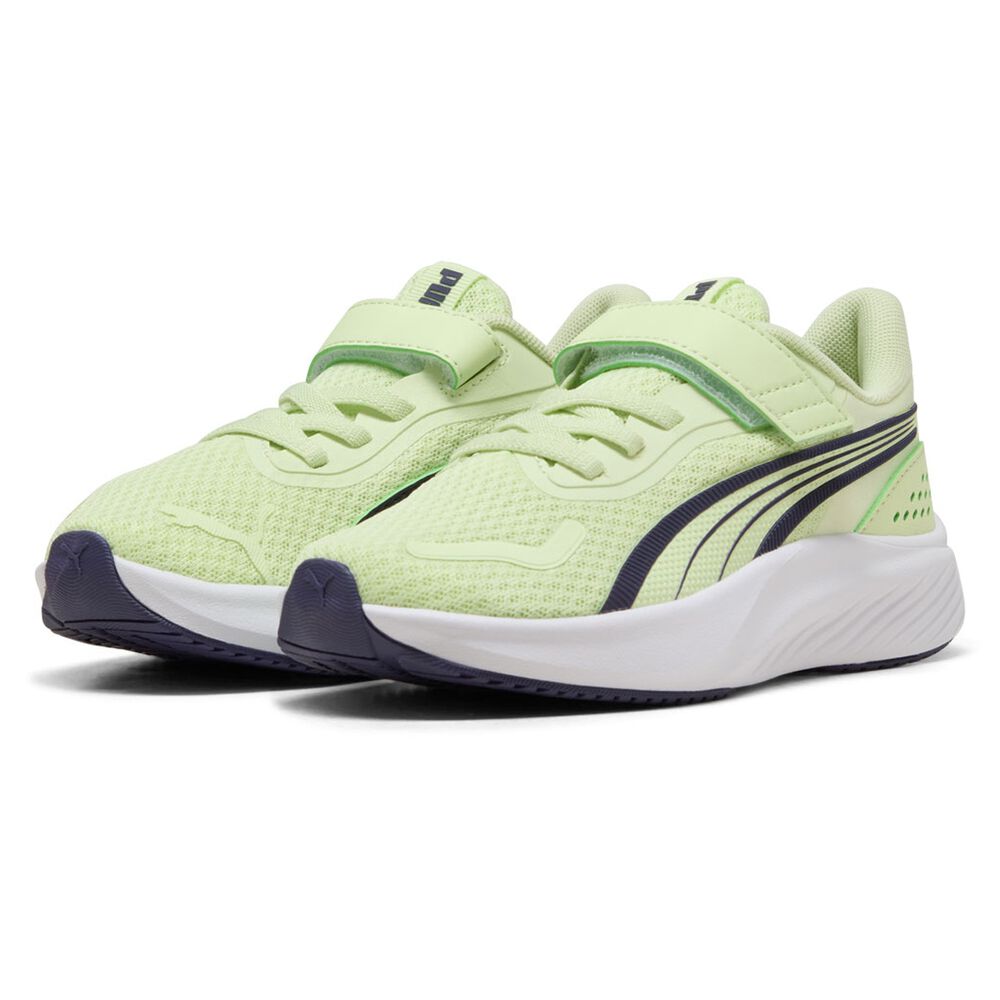 PUMA KID'S POUNCE AC+ APPLE/PLUM RUNNING SHOES