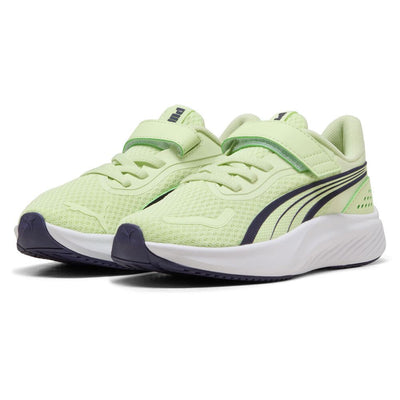 PUMA KID'S POUNCE AC+ APPLE/PLUM RUNNING SHOES