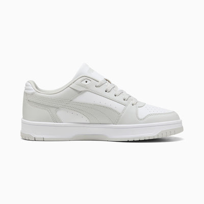 PUMA MEN'S REBOUND SLAM LO WHITE/GREY SNEAKER SHOES