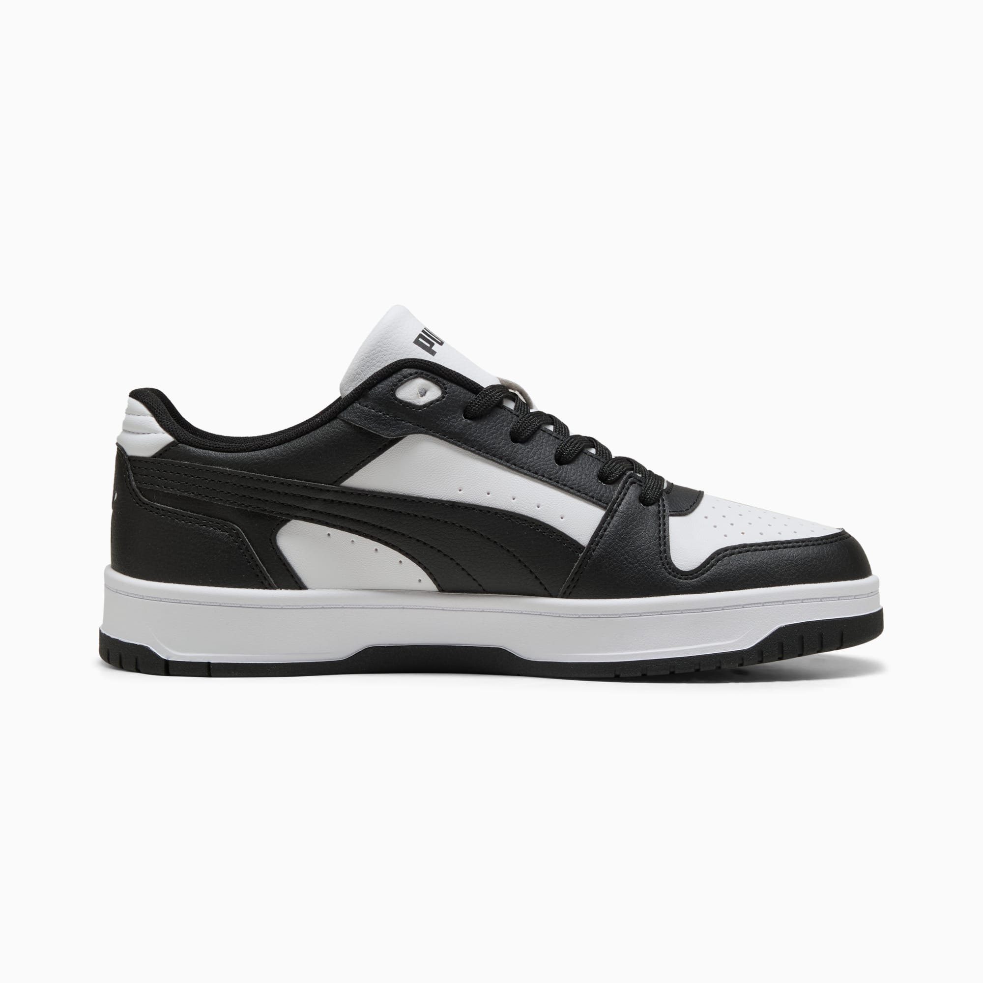 PUMA MEN'S REBOUND SLAM LO BLACK/WHITE SNEAKER SHOES