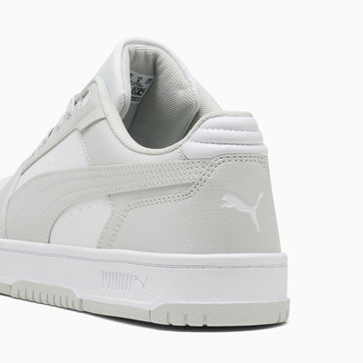 PUMA MEN'S REBOUND SLAM LO WHITE/GREY SNEAKER SHOES