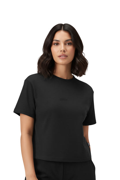 Insport Women's Remi Cropped Tee Black