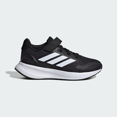 Adidas Kid's Runfalcon 5 Hook N' Loop Black/Whte Running Shoes