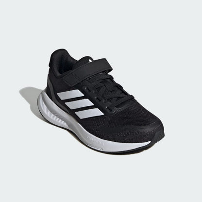 Adidas Kid's Runfalcon 5 Hook N' Loop Black/Whte Running Shoes