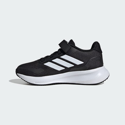Adidas Kid's Runfalcon 5 Hook N' Loop Black/Whte Running Shoes