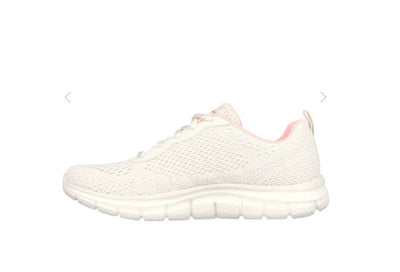 Sketchers Women's Track Staple Natural Pink Walking Shoes