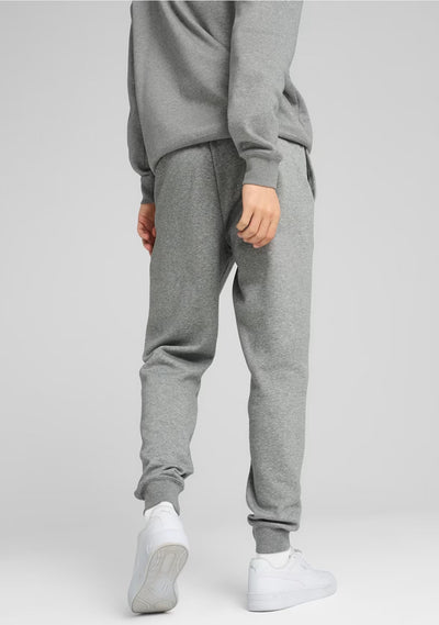 PUMA MEN'S ESSENTIALS NO. 1 LOGO FLEECE GREY TRACKPANTS
