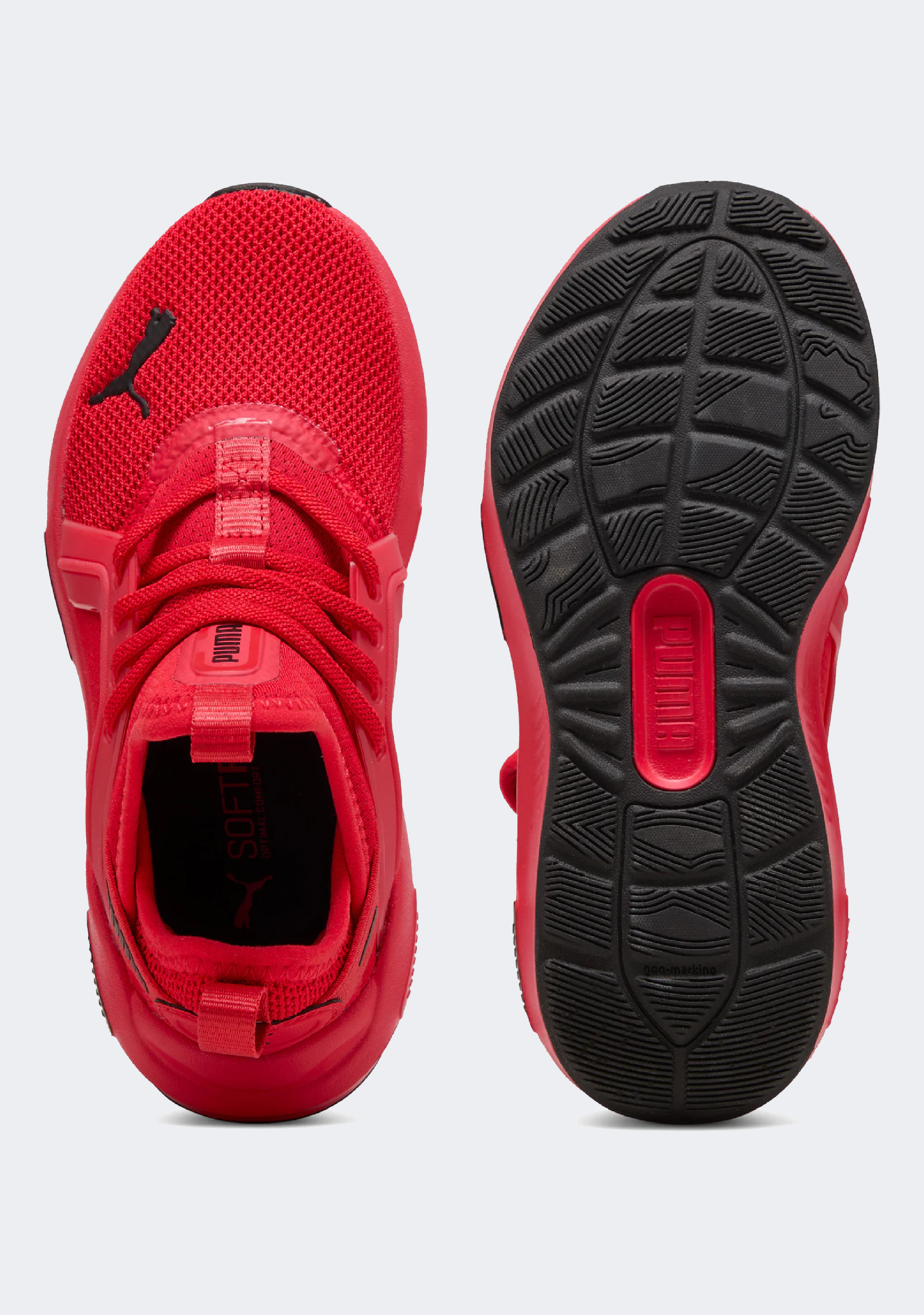 PUMA KID'S SOFTRIDE ENZO 5 RED SNEAKER SHOES