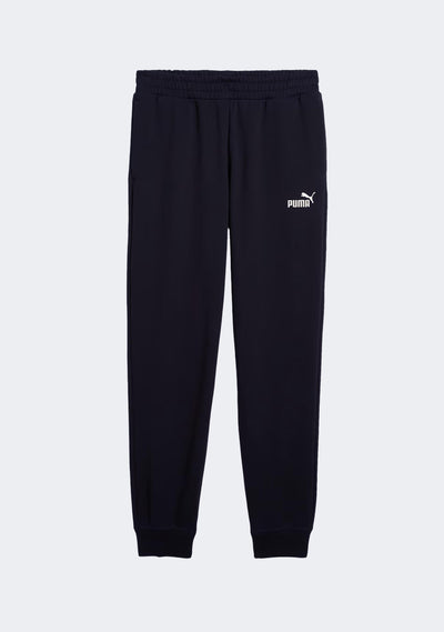 Puma Men's Essentials Logo Fleece Navy Trackpants