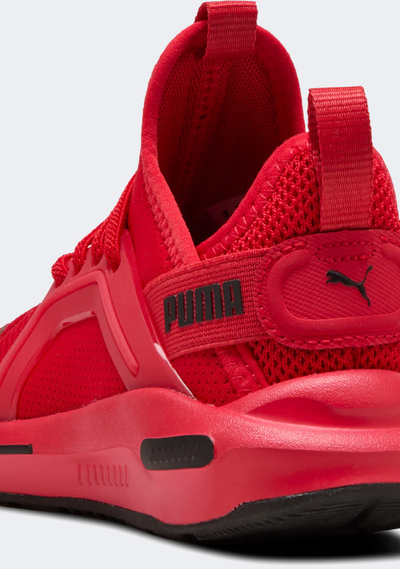 PUMA KID'S SOFTRIDE ENZO 5 RED SNEAKER SHOES