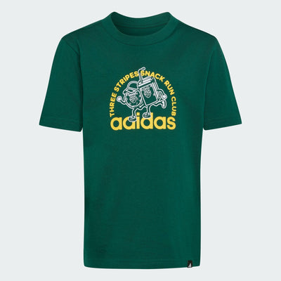 ADIDAS KID'S SNACKS GRAPHIC GREEN TEE