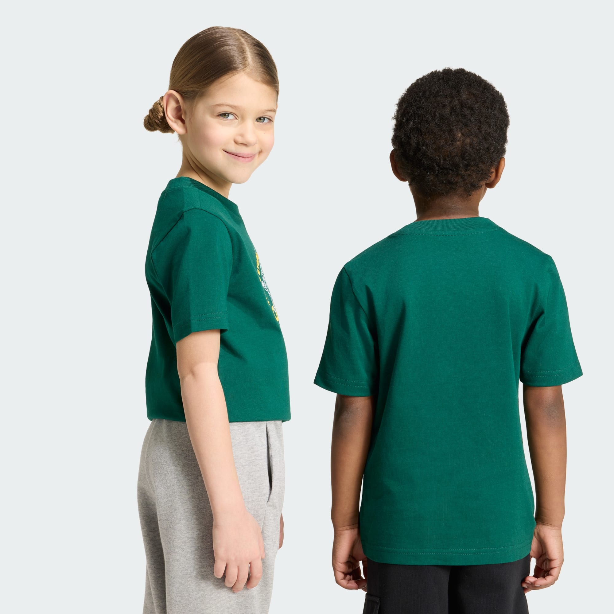 ADIDAS KID'S SNACKS GRAPHIC GREEN TEE