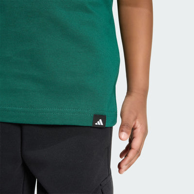 ADIDAS KID'S SNACKS GRAPHIC GREEN TEE